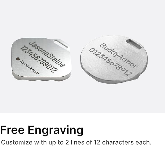 Engraved Pet ID Tag - Personalized Name Tag Engraved Cat Collar Charms, Aluminum Alloy Custom Cat Name Tag for Kitten Small Large Cats (Ocean-Sierra Blue)
