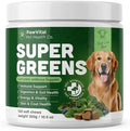 Super Greens Multivitamin Chews for Dogs – Dog Greens & Daily Dog Multivitamin with Spirulina, Chlorella, Probiotics & Enzymes for Immune, Gut, Skin & Energy Support – Beef Liver – 150 Chews