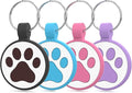 WhoseID QR Code Cat Tag, Modifiable Pet Online Profile, Multiple Emergency Contact, Scannable QR Code, Instant Location Email Alert (Small Breeds - 1", Black & Blue & Rose & Purple)