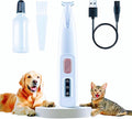 Dog Paw Trimmer Low Noise, Electric Clippers for Dog's & Cat's & Rabbit's, Pet Paw Trimmer with LED Light, Paw Cleaner USB Rechargeable, Grooming Shaver for Pet Feet Eyes Face Ears Rump Hair