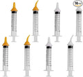 Pet Feeding Syringe with Nipple, Silicone Feeding Tools for Kitten Puppy Feeding Syringe for Newborn Cat Dog Small Animals Rabbits (10ml+12ml)