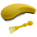 Puppy Brush for Small Dogs - Soft Dog Brush - Perfect Yorkie, Shih Tzu, Maltipoo & Maltese Grooming - Gentle Hair Remover for Easy Pet Grooming at Home - Yellow