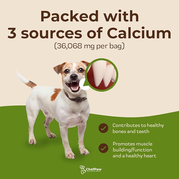 ChefPaw Nutrition Booster for Dogs – Multivitamin Powder with 25+ Essential Nutrients & Calcium – All-Natural Dog Supplement for Homemade & Fresh Food Diets – Supports Bones, Immunity & Overall Health