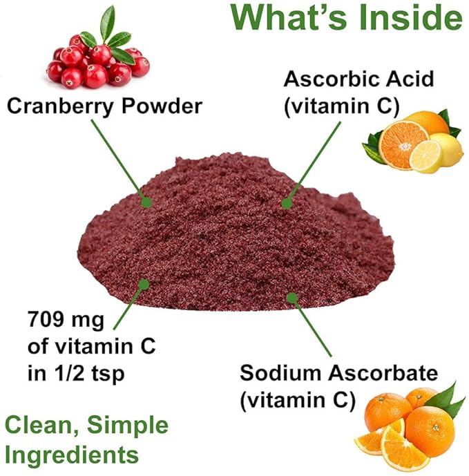 Dogzymes Cran Tri C Urinary Tract Support, Vitamin C Blend, 1418mg per Teaspoon (8 Ounce)