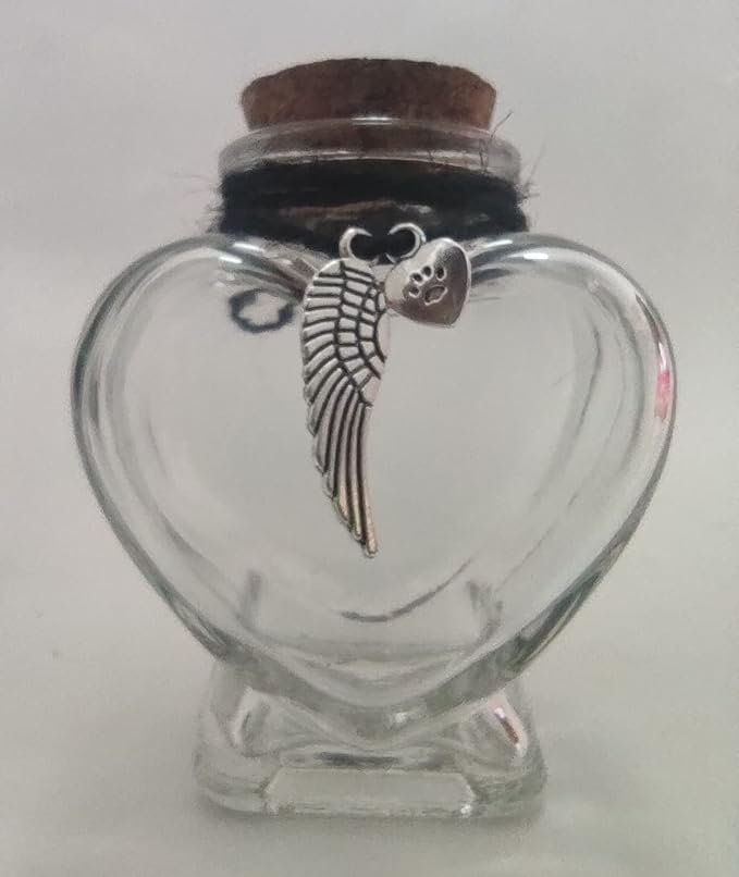 Fight Club Memorial Bottle for pet Hair，Pet Fur Memorial Fur Keepsake，Dog cat Keepsake Fur, pet Memorial urn (cat)