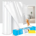 Anti Cat Scratch Furniture Protector - Thickened Vinyl Single-Sided Sticky Couch Protector for Cats Dogs, Flexible Couch Corner Guard Under Cats Claw, Cat Scratch Deterrent Tape, 130"x9.4"