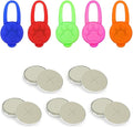 Avando Dog Collar Light, Dog Lights for Might Walking, Waterproof Silicon LED Dog Collar Safety Night Walking Lights for Dog and Cat - Batteries Included (5 pcs)