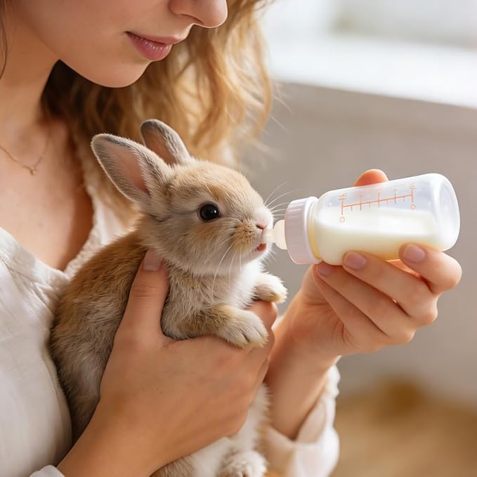 GALPADA 40pcs Silicone Pet Nurser Nipples Replacement Pacifiers for Kitten Puppy Nursing Bottles Soft Teat for Small Pets Like Rabbits Chinchillas 0.98 Inch