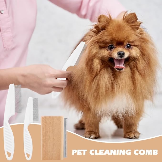 Dog & Cat Deshedding Brush - Pet Hair Removal Tool | Grooming Supplies for Short or Long Hair, Effective Combs for Shedding Control or Coat Cleaning