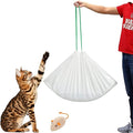 24 Count Cat litter Box Liners, 36" x 16" Large Extra Durable Heavy Duty Litter Pan Liner Bags with Drawstring Pre-Separated for Pet Kitty Litter Box Tray (Unscented)