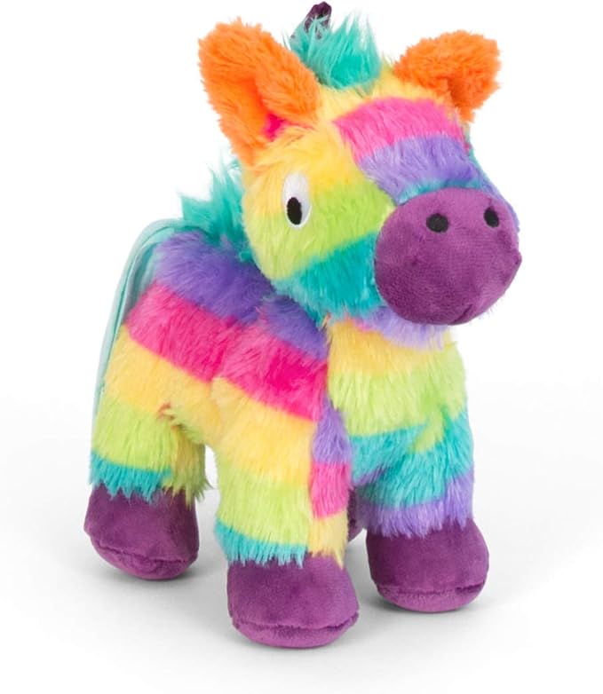 Barkbox Full O’ Fluff Piñata Plush Dog Toy – Squeaky and Crinkle Plush Dog Toy Packed with Fluff for Chewers and Playful Puppies – Small Dog