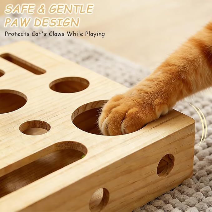2026 New Cat Scratch Puzzle Enrichment Box, Cat Nail File Box with Sandpaper Inside, Toy Gift for a Cats That Hates Having Its Nails Trimmed, Stress-Free Alternative to Trimming Nails