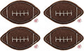 Catnip Toy – Football Shape, Organic Catnip, 100% Wool Felt, Grown & Made in The USA - Football, 4 Pack