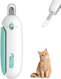 Wanheart Blue Cat Nail Clippers with Safety Guard & Nail Catcher, No Mess Cat Nail Trimmer for Cats & Kittens, Safe Pet Nail Clipper Anti-Splatter Collector, Grooming Tool (Blue)