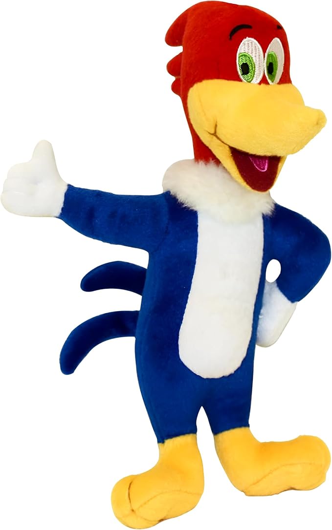 Multipet Woody Woodpecker X-Small 6" Bird Dog Toy | Funny Bird Dog Toy Contains No Electronic Parts or Circuitry | Woodpecker Dog Squeaker | Small/Medium Breed | 6" | Officially Licensed