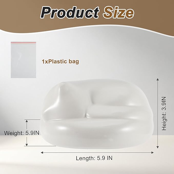 Cat Urn, Sleeping Cat Design Pet Urns for Cats, Includes Resin Cat-Shaped Ash Container with Plastic Plug, Sealing Bag, White