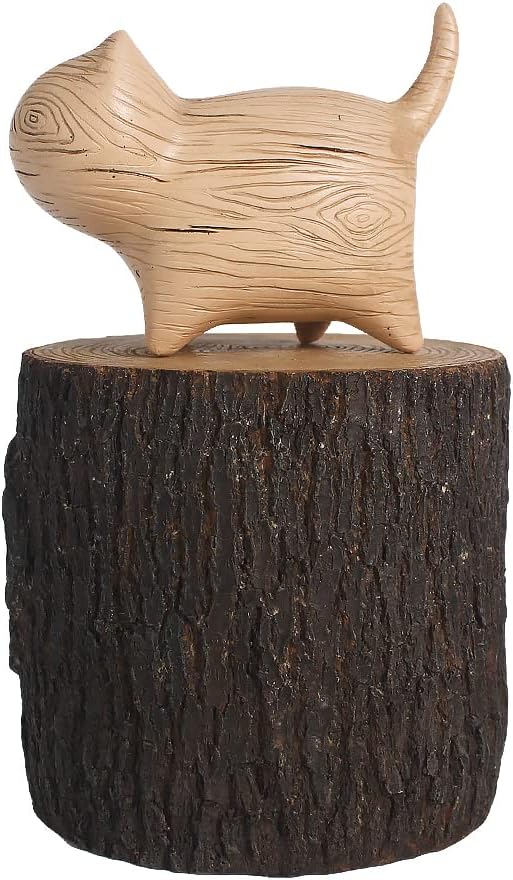 Generic Pet Memorial Box Urns for Cat Ashes, Resin Pet Memorial Keepsake Cremation Urns with Small Cat Statue, Engraved with Name and Dates-Sympathy Pet Loss Gifts