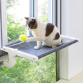 SVD.PET Cat Window Perch, Cat Hammock Window Seat with Sturdy Metal Frame for Large Cats and Kittens, Easy to Adjust for Windows & Bedsides, No Suction Cup No Drilling