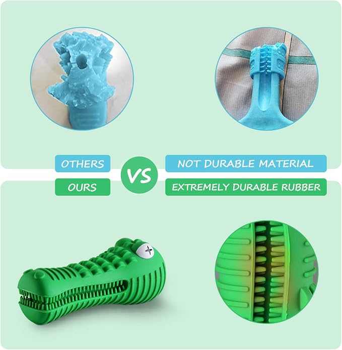Dog Toys for Aggressive Chewers Large Medium Breed, Indestructible Dog Chew Toys, Squeaky Interactive Tough Extremely Durable, Dogs Toothbrush Toys to Keep Them Busy