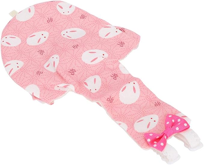 HEEPDD Pet Bird Cute Diaper, Bird Diaper for Parrots, Pigeons, and Other Birds - Convenient for Indoor and Outdoor Use Pet Cute, Soft Cotton Reusable Nan Supplies (L Pink)