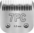 7FC Clipper Blades Pet Grooming Clipper Replacement Blades Compatible with Andis, Oster A5, Wahl KM-10 Series Clippers, Made of Carbon Steel Blade & Stainless Steel Blade