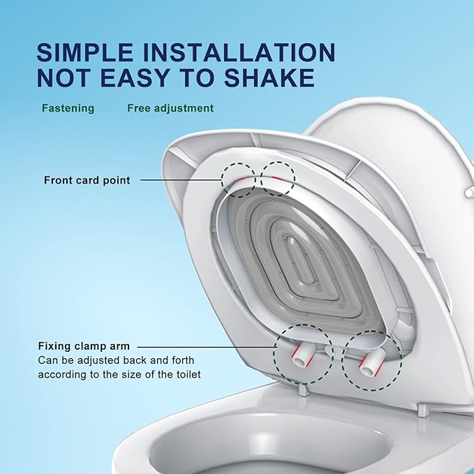 Professional Cat Toilet Trainer Kit - Universal Reusable Cat Toilet Trainer - Kitty Potty Train System for Pet Cleaning (Grey)