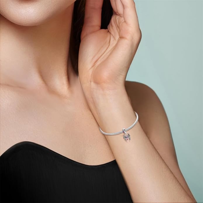 925 Sterling Silver Charm For Bracelets Animals Pets Insects Butterflie Cat Dog Charms Bead For Women Jewelry Gifts