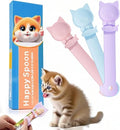 LICKJIMO-3PCS Cat Treat Dispenser,Multi Function Spoon for Churu Lickable Cat Treats,Cat Treat Spoon for Lickable Cat Treats Squeeze up,Food Dispenser Cat Feeder,Cat Food Spoon Big Size(3 Color)