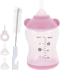 TEHAUX Pet Nursing Bottle Set 2.7Oz with Measurement Scale Small Puppy Kitten Feeding Bottle Reusable Pp Silicone for Newborn Pets Rabbits