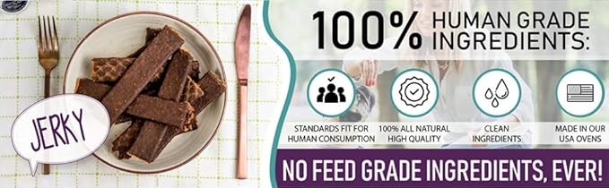 Pet Jerky Factory Premium Duck and Blueberry 5 oz. Dog Jerky Treats | 100% Human Grade | USA Made | High Protein | Grain Free | Limited Ingredients | No Filler | BHA-BHT Free | Soft-Tender