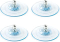 4-Pack 8mm Suction Cup Feet with Screw Mount - Replacement Holder for Cat Perch Window Seat and Kitty Hammock Bed