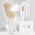 Cat Steam Brush for Shedding, 4 in 1 Cat Grooming Brush for Dogs and Cats, Anti-Static, Massage, Cleaning, Shedding & Combing All In On