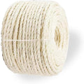 Natural Sisal Rope for Cat Scratcher Replacement, Durable Cat Tree Post Repair Cord for DIY Projects, Climbing Towers, Furniture Protection, Scratch Pad, Crafts, Garden, and Home Décor Use