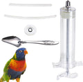 Baby Bird Feeding Syringe Set, Small Pet Parrot Feeding Tubes for Birds, Hand Feeding Tubes Kit Parrot Feeder Food Feeding & Watering Supplies for Small Pet Baby Birds (100ML)