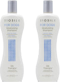 BioSilk Silk Therapy Moisturizing Shampoo for Dogs - Best Dog Shampoo for Pets with Dry, Itchy, or Sensitive Skin, Gentle Dog Wash, Essential Grooming Supplies, 12 Fl Oz - 2 Pack