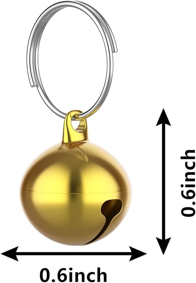 24 Sets of Cat Bells for Cat and Dog Collar Pendant Pet Bell Pet Pendant Accessories (Mixed Color)