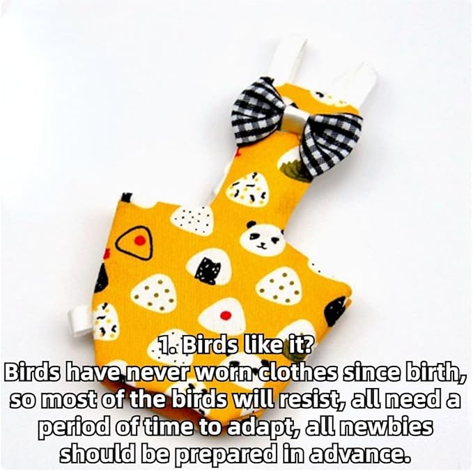 3PCS Bird Diaper with Adjustable Shoulder Strap Washable Parrot Diapers Reusable Bird Flight Suit Nappies Protective Breathable Nappy Clothes for Parakeet Macaw Conure (Pigeon)