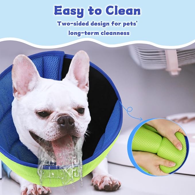 Mosago Soft Dog Cone Collar after Surgery Alternative for Dogs to Stop Licking, Comfort Collars for Large/Medium/Small Pet, Adjustable Elizabethan Neuter Recovery E Cones of Shame Neck & Head Ecollars