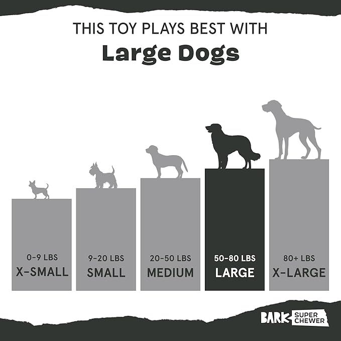 Barkbox BARK Stuffed Turkey Dog Toy | Natural Rubber, Treat Dispensing, Perfect for Peanut Butter | Dog Toy for Aggressive Chewers