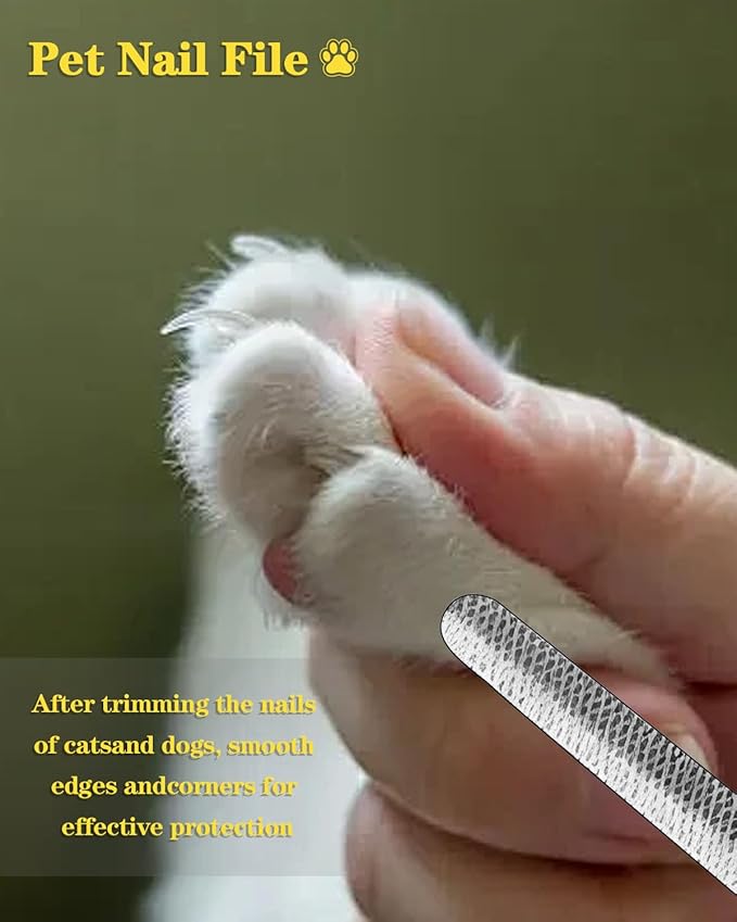 Cat Bathing Bag & Nail Clipper for Bathing Set, Cat Shower Bag Anti Scratch or Bite Breathable Adjustable Mesh Grooming Washing Bag, Includes Pet Nail Clipper & File for Cats Washing