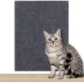 Cat -12"x12"Self-Adhesive Cat Scratching Carpet, Heavy-Duty Nail-Free Wall-Mounted Cat Activity Mat for Indoor Cats, Durable Pet Furniture for Kittens & Adult Cats （Dark Gray）