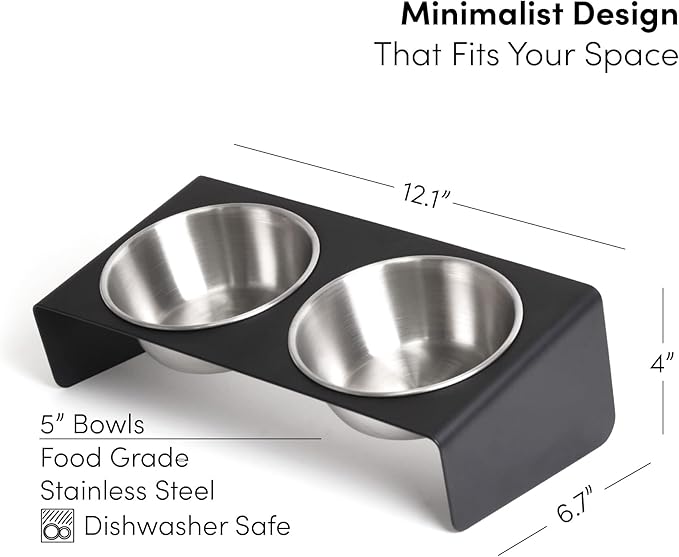Elevated Pet Bowl, for Cats and Small Dogs
