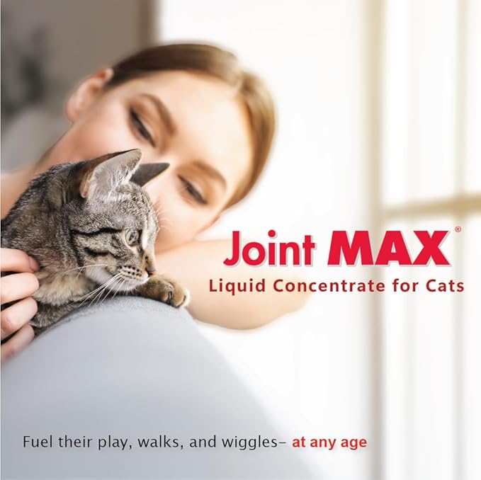 Liquid for Cats – Joint & Mobility Support Supplement with Glucosamine, MSM, Chondroitin, Omega-3 – Helps Ease Stiffness & Discomfort – 2 fl oz – Made in USA – NASC Certified