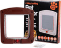 Cat Door | 4-Way Locking Puppy Flap for Exterior Door | Weatherproof Puppy Flaps for Bedroom Basement Garage Pet Parents Homeowners Apartment Animal Lovers Property Managers