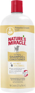 Nature's Miracle Nature’s Miracle Oatmeal Shampoo & Conditioner for Dogs, 32 Oz, Pistachio Cream Scent
