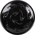 Slow Feeder Bowl for Cats and Small Dogs,Cilkus Fish Pool Design, Fun Interactive Bloat Stop Puzzle Feeder Bowl Healthy Eating Diet Made of Melamine Food Grade Material Dishwasher Safe (Black)