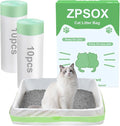 20 Count 36" x 18" Cat Litter Box Liners bag xl extra large, 2 Rolls Drawstring Litter Bags, Extra Thick Litter Pan Liners Heavy Duty,（2-Pc/20 Counts）