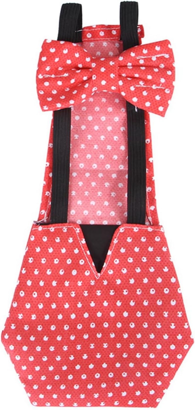Chicken Diapers Bantam Hens - Reusable 6 Pcs with Bow Ties Poultry Nappies Washable Waterproof for Pets Ducks Silkie,M