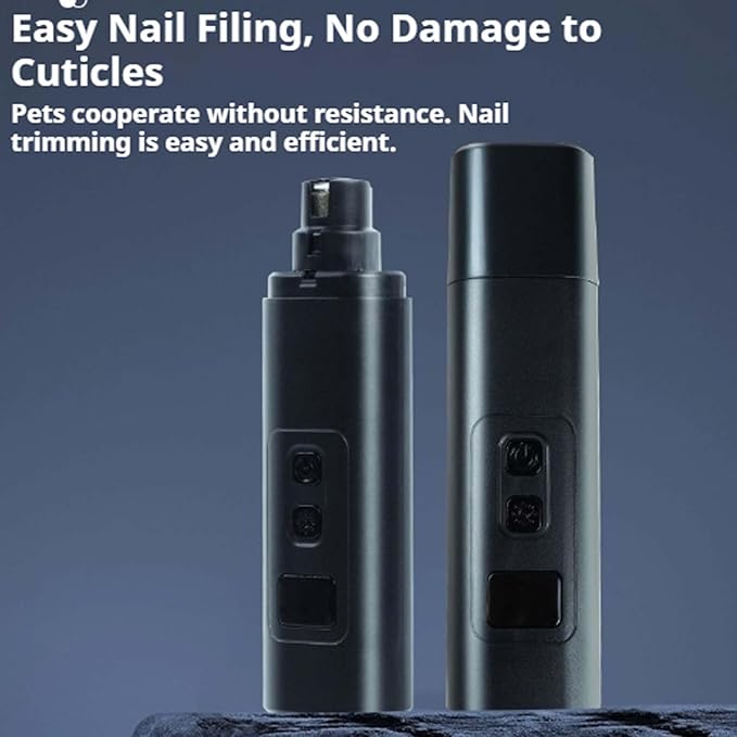 2026 Upgraded Cat Nail Trimmer,Safe Cut Cat Nail Trimmer,Two Adjustable With 360° Grinding Settings,Low-Vibration Ultra-Quiet Under 40db ＆ Powerful Enough For Thick Claws For All Kinds Pets (Black)