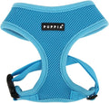 Puppia Soft Dog Harness No Choke Over-The-Head Triple Layered Breathable Mesh Adjustable Chest Belt and Quick-Release Buckle, Sky Blue, X-Large